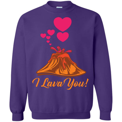 Valentines Day T-shirt I Lava You Purple