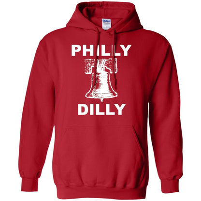 Football T-shirt Philly Dilly With Liberty Bell And Crack Philadelphia Red