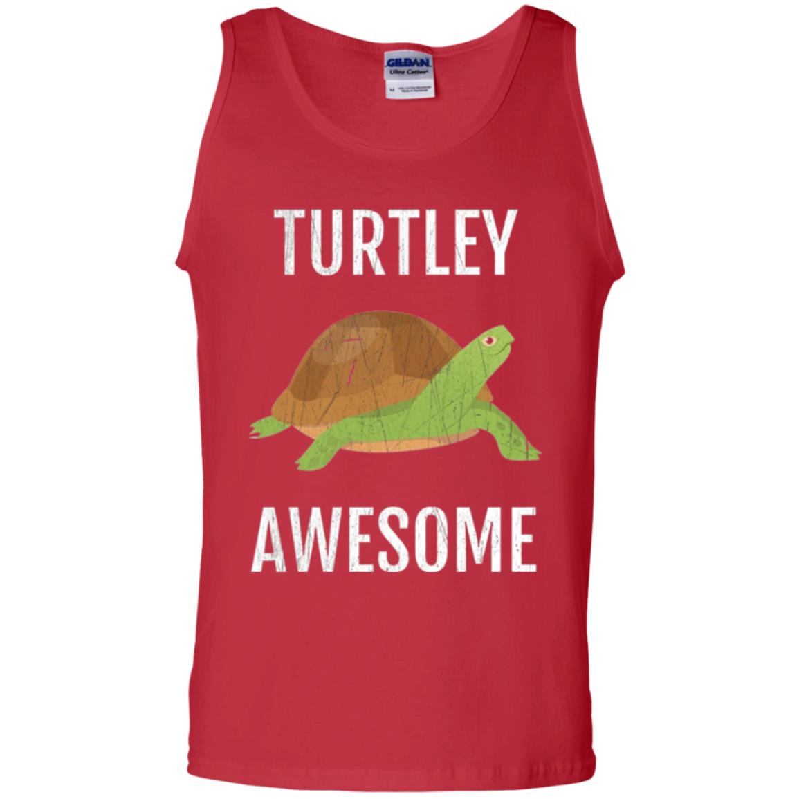 Turtle T-shirt Turtley Awesome Red