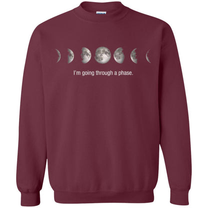 Astronomy T-shirt I_m Going Through A Phase Maroon