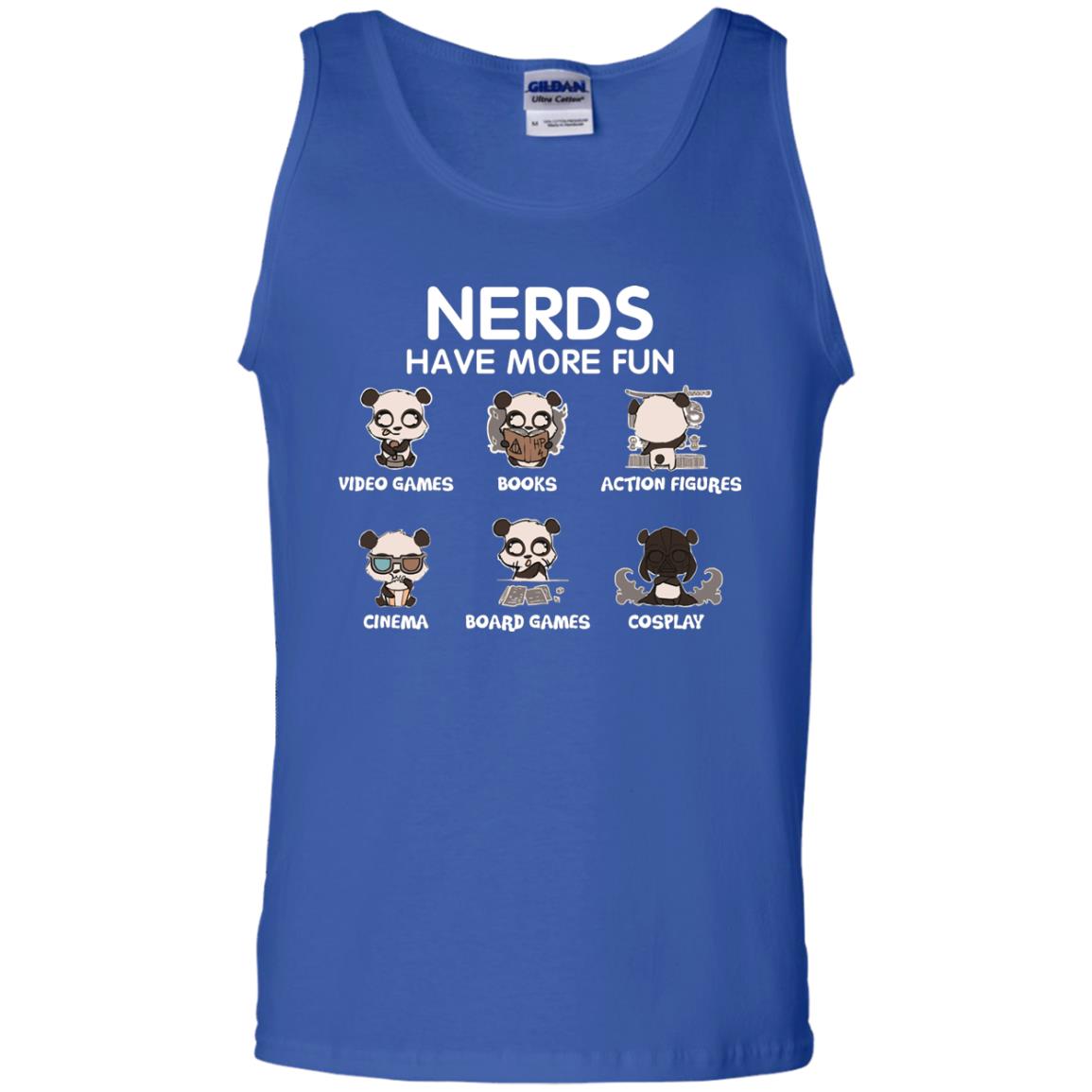 Nerds Have More Fun Video Games Books Action Figures Shirts Royal