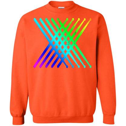 Drummer T-shirt Retro Vintage Drumsticks T-shirt Orange