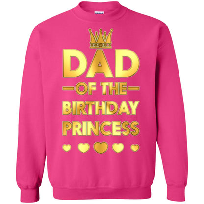 Dad Of The Birthday Princess Family T-shirt Heliconia