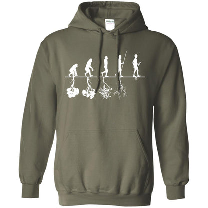 Evolution Tree Of Human Life Thinking Save Environment Shirt Military Green