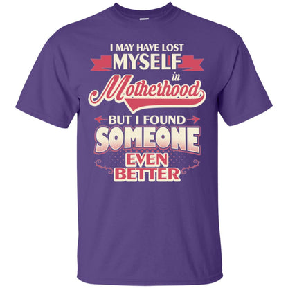 I May Have Lost Myself In Motherhood Mommy T-shirt Purple