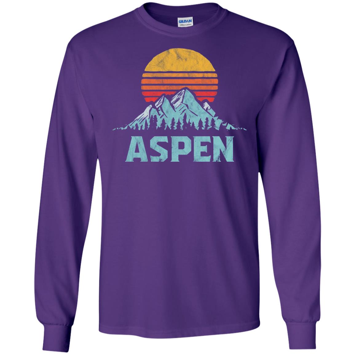 Aspen Mountain T-shirt Purple