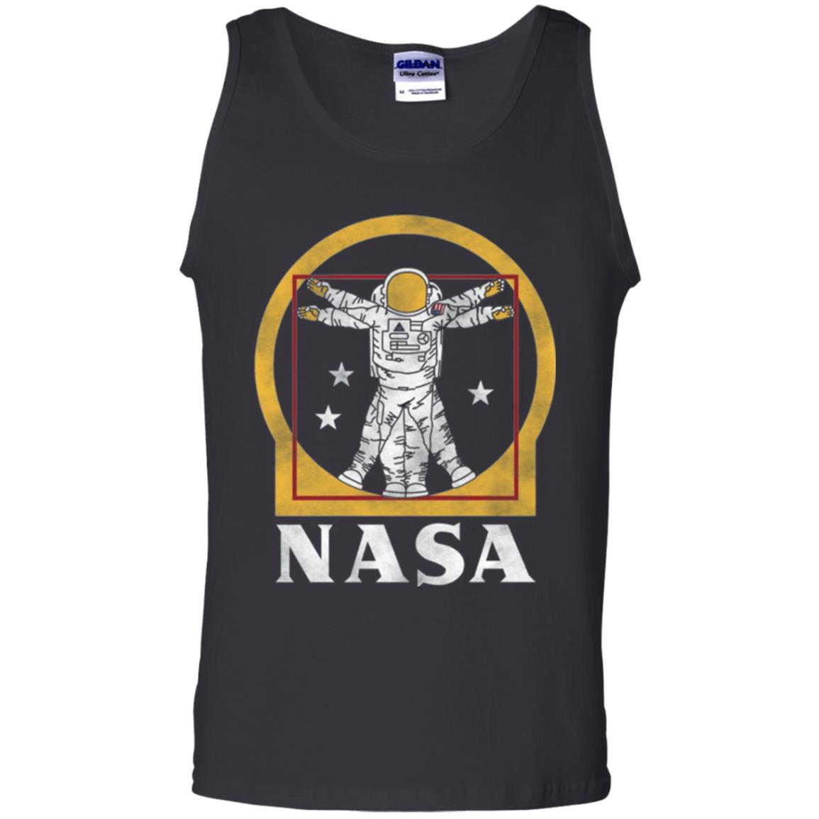 Vitruvian Astronaut T-shirt Black