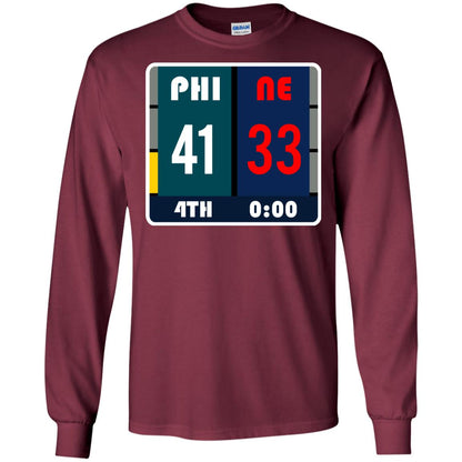 Football Philadelphia T-shirt Eagles Vs New England Maroon