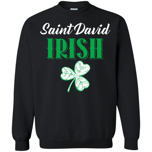 Saint Patrick's Day T-shirt Saint David Irish Black