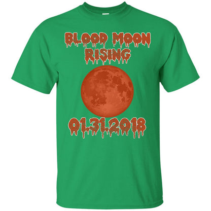 Blood Moon Rising Total Lunar Eclipse T-shirt Funny Lunar Eclipse Irish Green