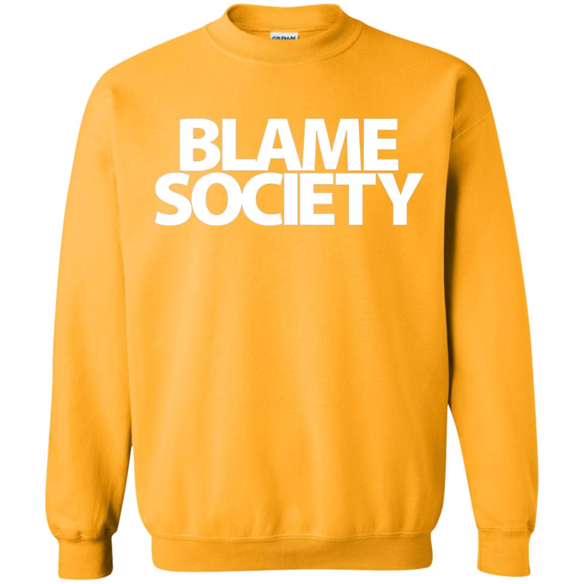 Mens Blame Society Urban Hip Hop T-shirt Gold