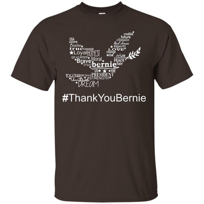 Hash Tag Thank You Bernie Shirts Dark Chocolate