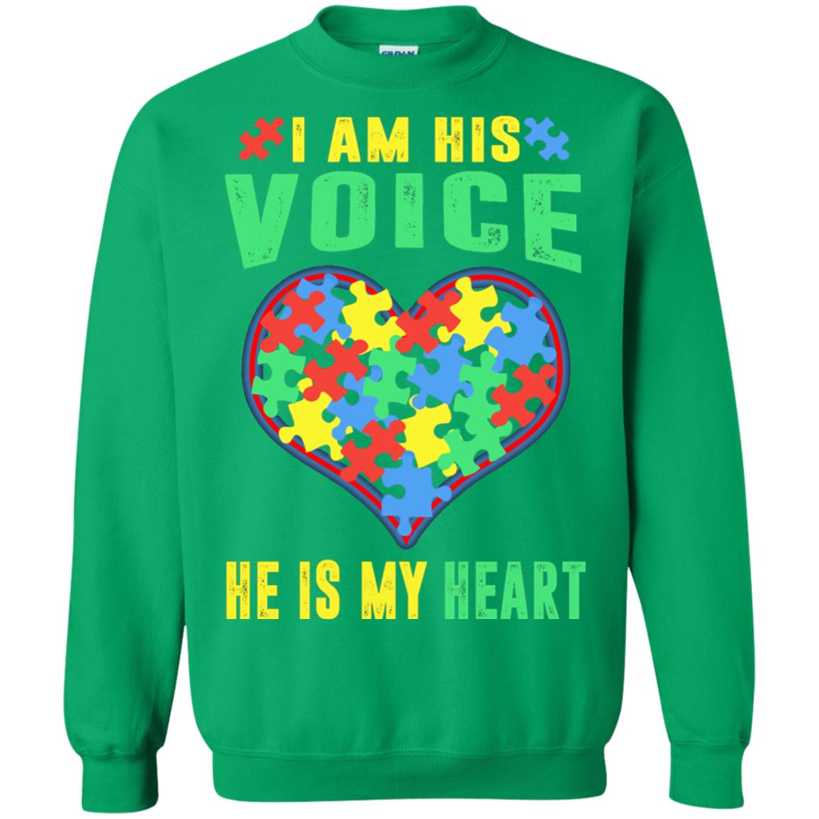 Autism Awareness Shirt He Is My Heart Irish Green