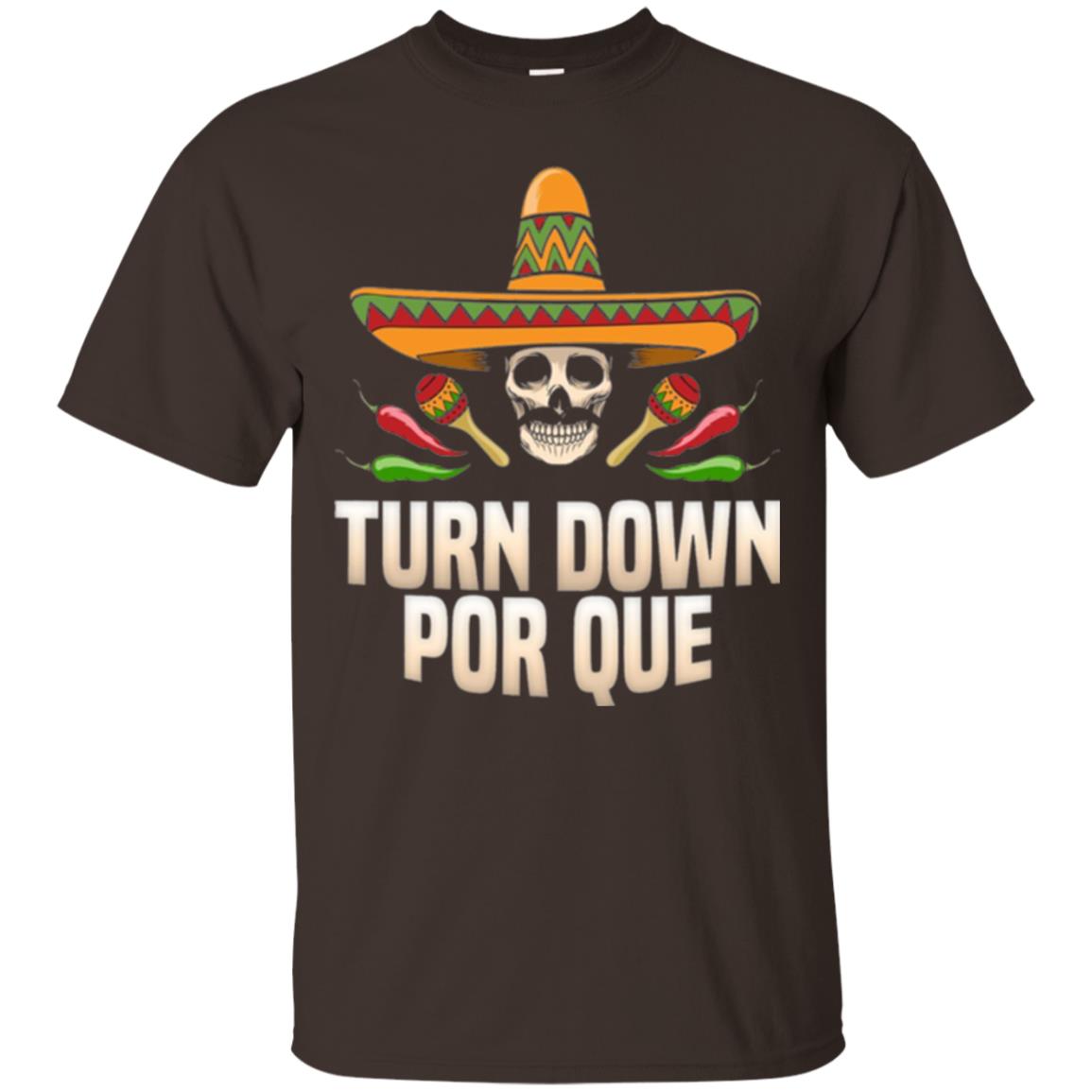 Turn Down Por Que Skull Pirate T-shirt Dark Chocolate
