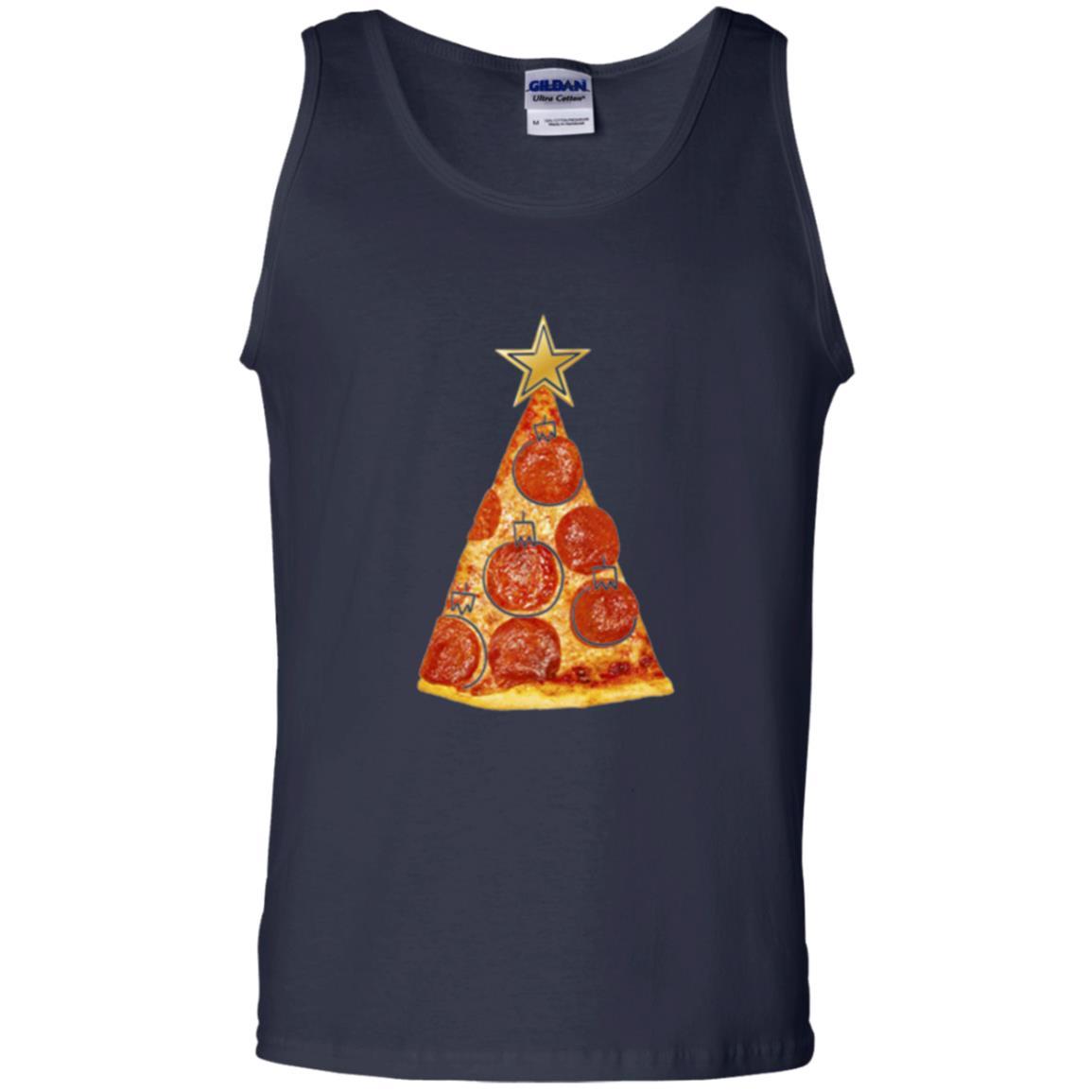 Merry Christmas T-shirt Pizza Slice Christmas Tree