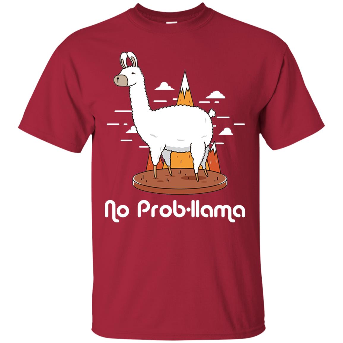 No Prob-llama Llama Shirt Cardinal