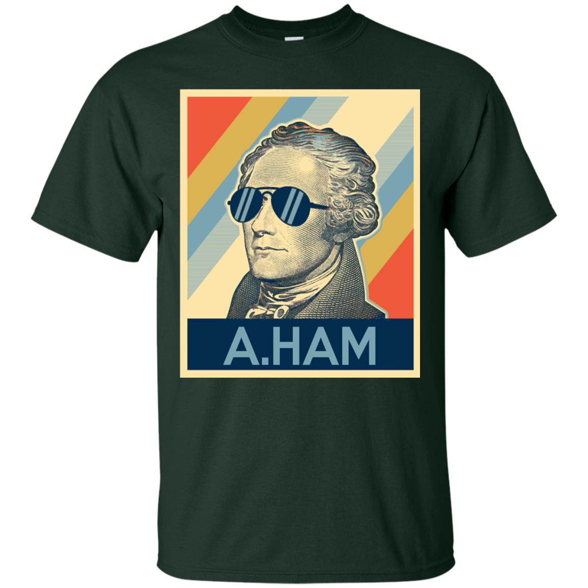 Hamilton Shirt Wearing Sunglasses Forest