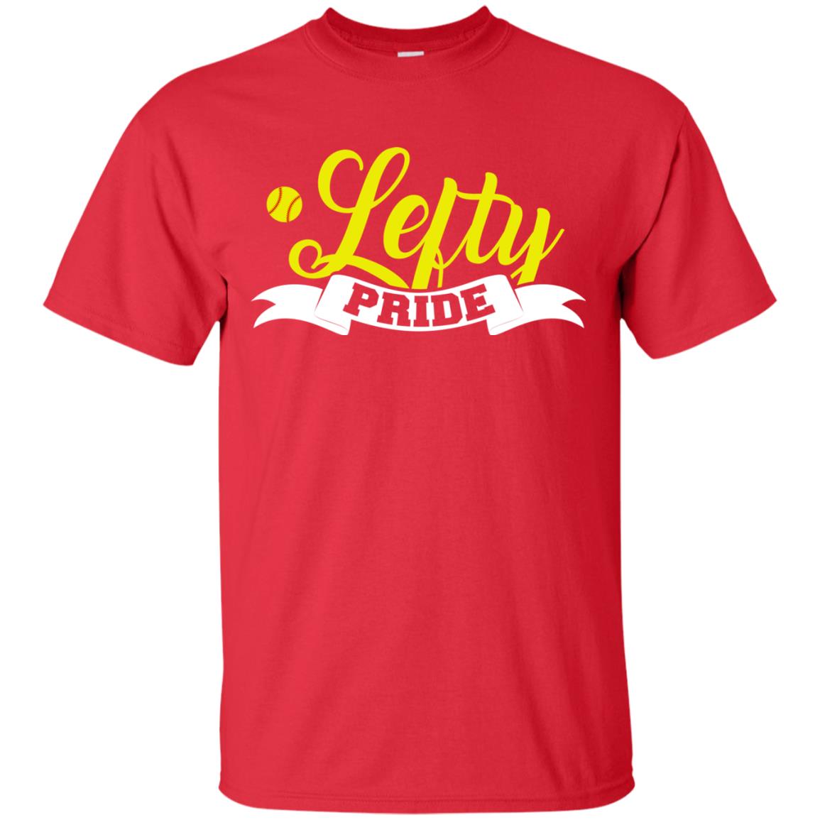 Lefty Pride Softball Shirt Red