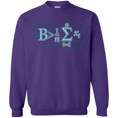 Math Lover T-shirt Be Greater Than Average Purple