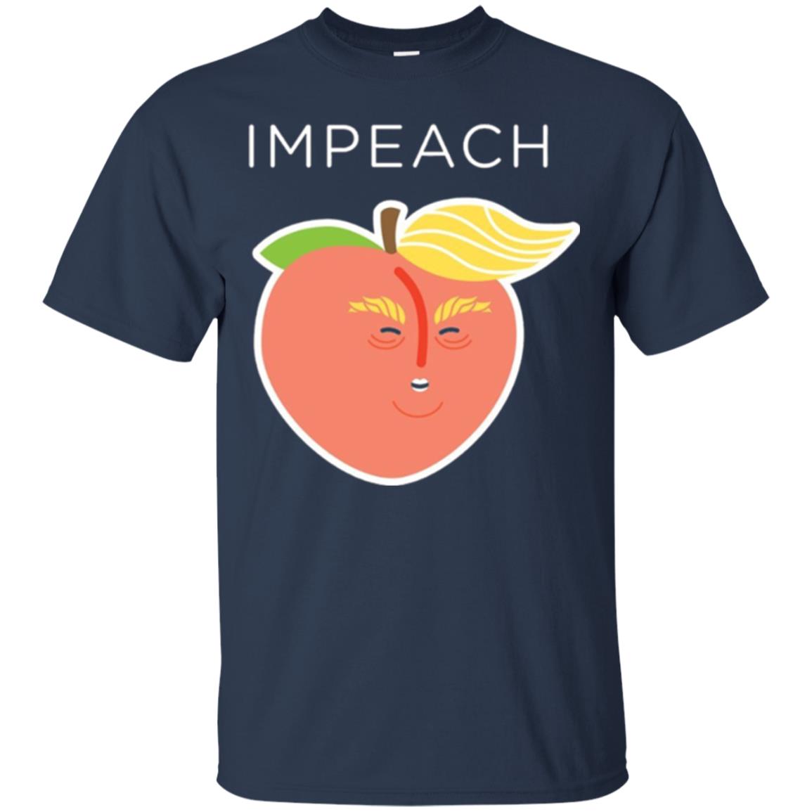 Anti Trump Peach Emoji T-shirt Impeach Donald Navy