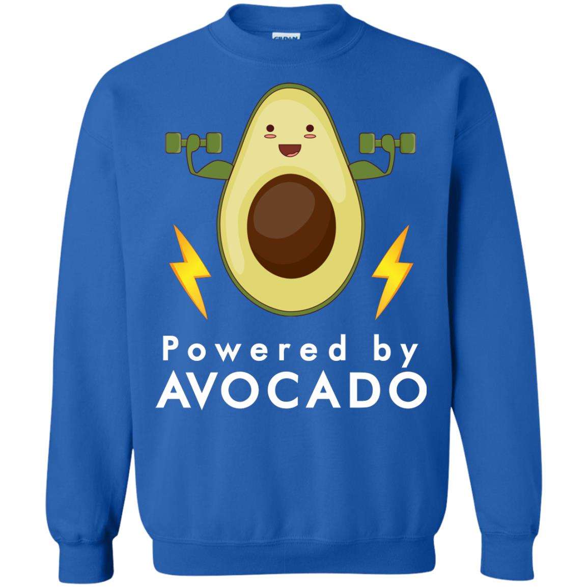 Powered By Avocado Fitness Shirt Royal