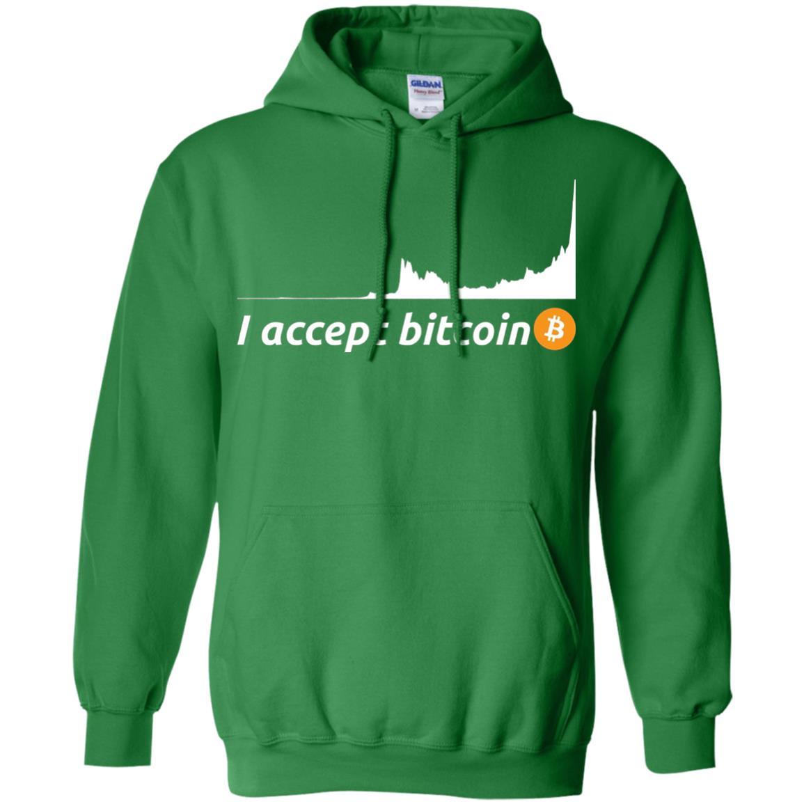 Cryptocurrency T-shirt I Accept Bitcoin Irish Green