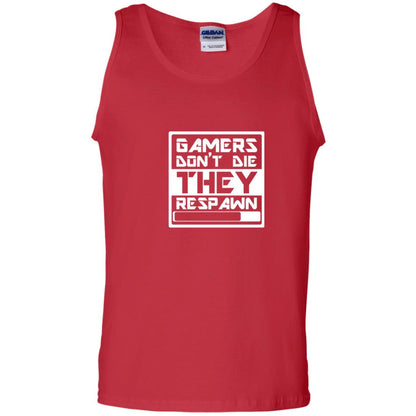 Video Gamer Shirt Don_t Die They Respawn Red