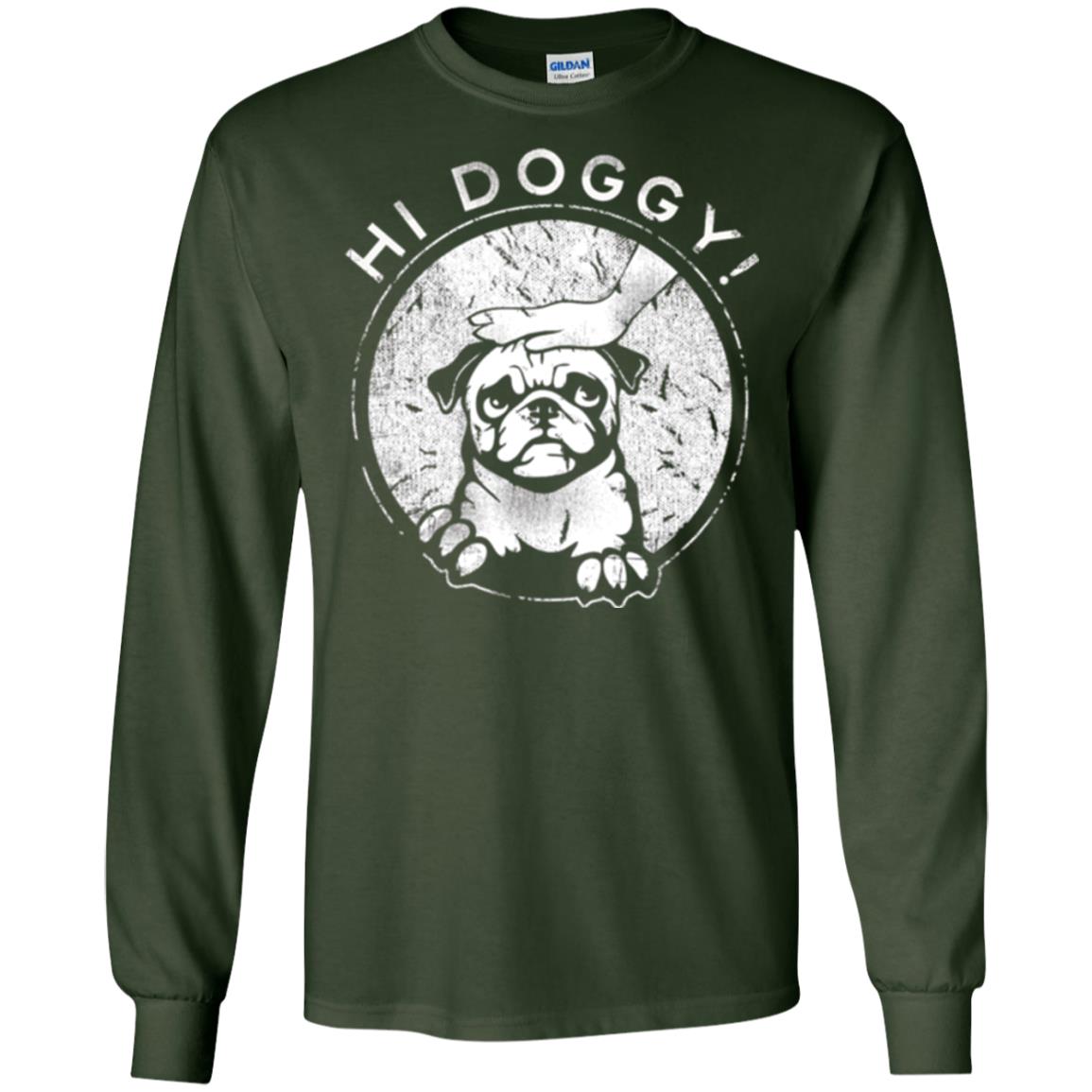 Dog Lovers T-shirt Hi Doggy Forest Green
