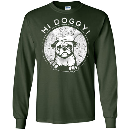 Dog Lovers T-shirt Hi Doggy Forest Green