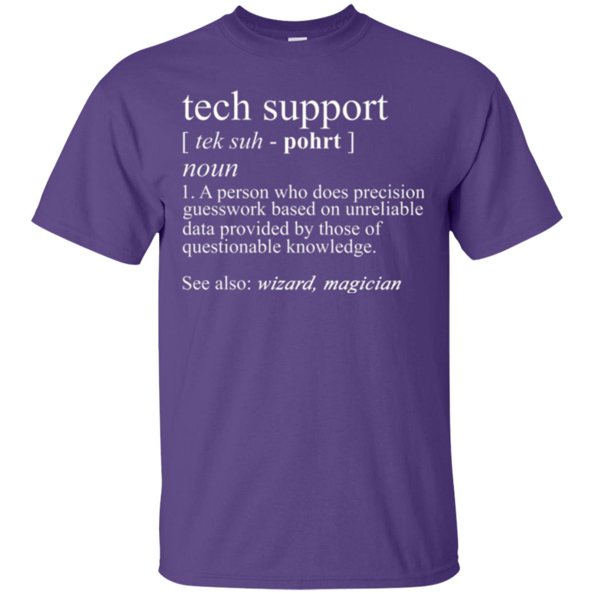 Tech Support T-shirt Purple
