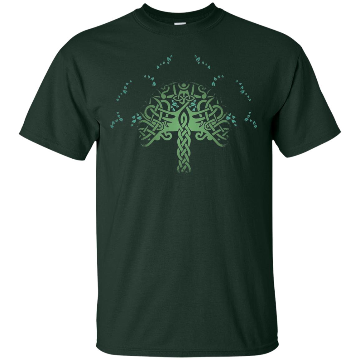Viking Celtic Knotwork Tree Of Life T-shirt Forest