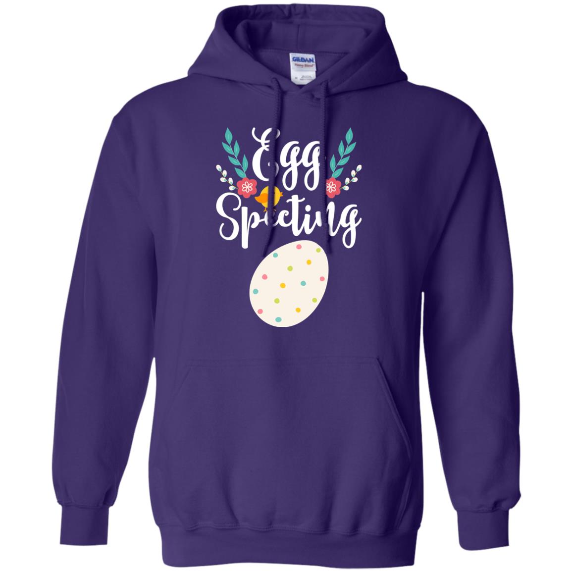 Egg Specting Announcement Pregnant Easter T-shirt Purple