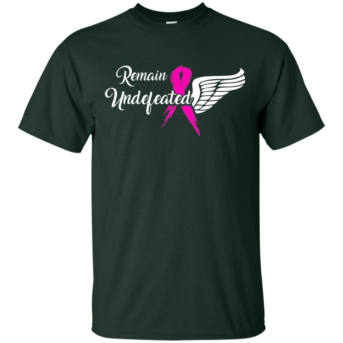 Breast Cancer T-shirt Remain Undefeated Forest