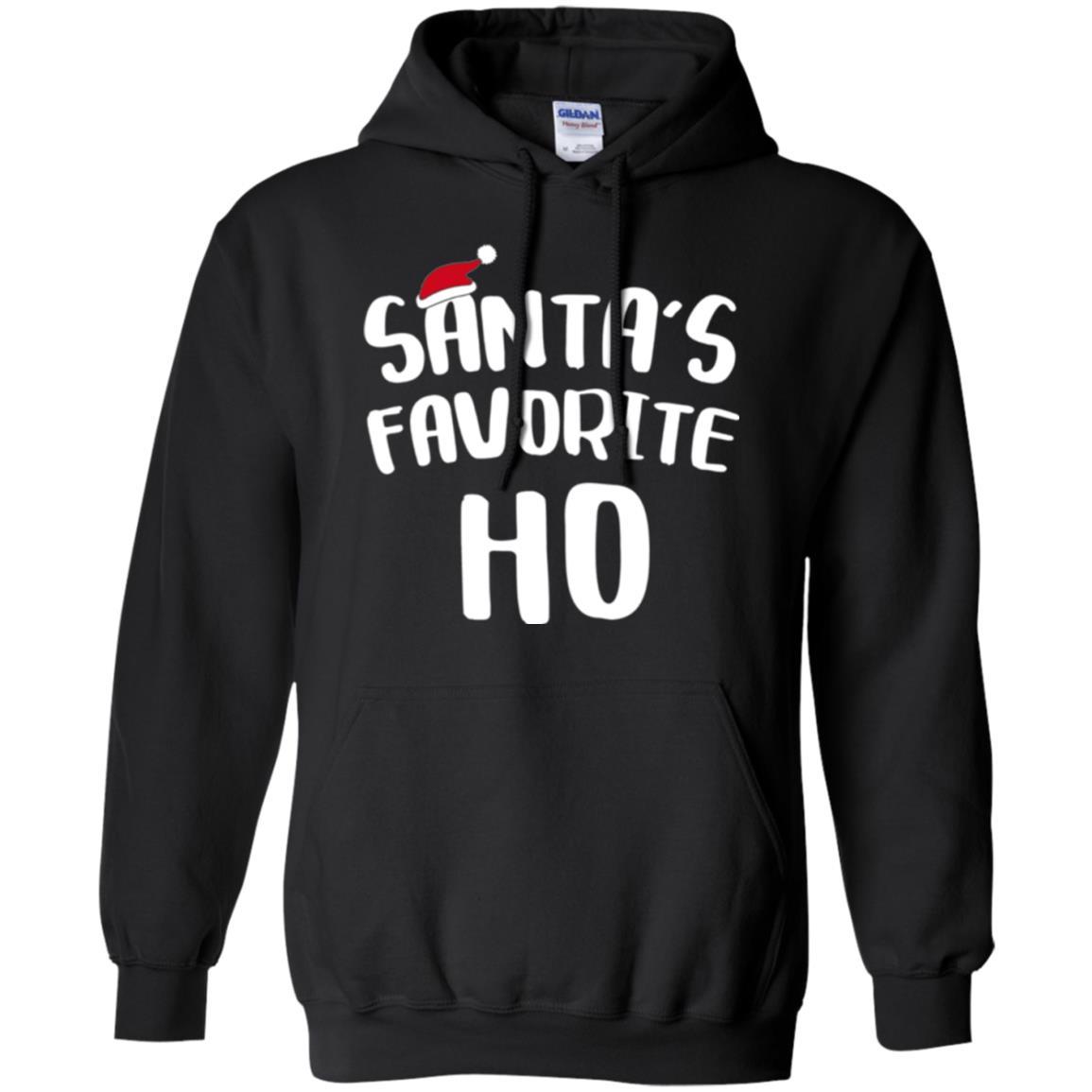 Christmas T-shirt Santa's Favorite Ho T-shirt Black