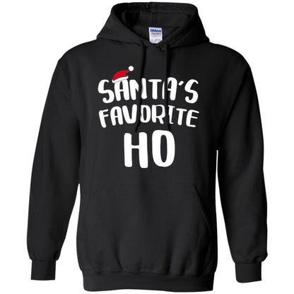 Christmas T-shirt Santa's Favorite Ho T-shirt Black