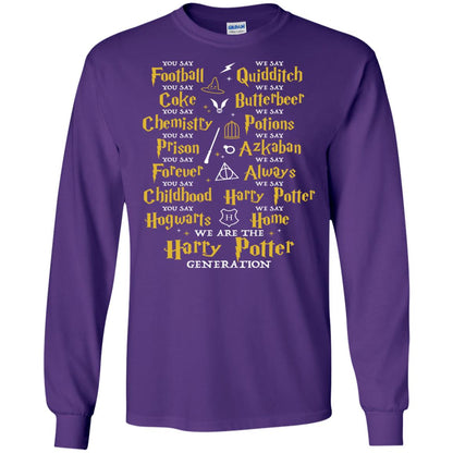 We Are The Harry Potter Generation Movie Fan T-shirt Purple