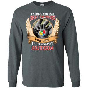 Autism Awareness T-shirt Father And Son Best Friends