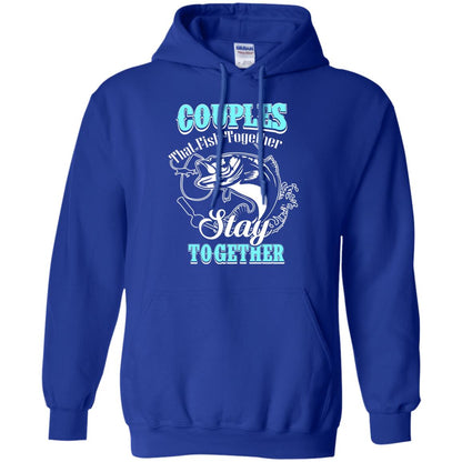Couples That Fish Together Stay Together Fisherman T-shirt Royal