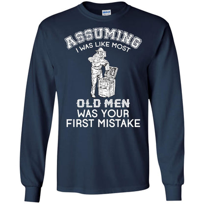 Assuming I Was Like Most Old Men Beekeeper T-shirt Navy