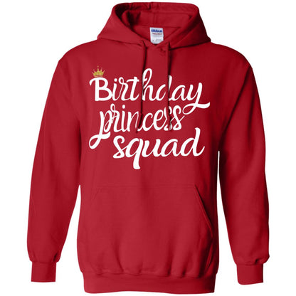 Birthday T-shirt Princess Squad Red