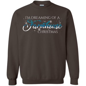 I'm Dreaming Of A Farmhouse Christmas X-mas Gift ShirtG180 Gildan Crewneck Pullover Sweatshirt 8 oz.
