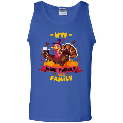 Turkey Wine Family Thanksgiving Drinking Gift Shirt For Family Royal