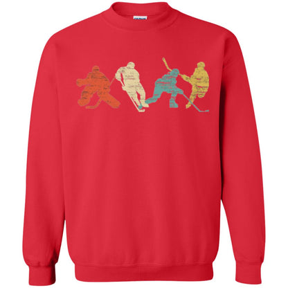 Classic Vintage Style Ice Hockey T-shirt Red