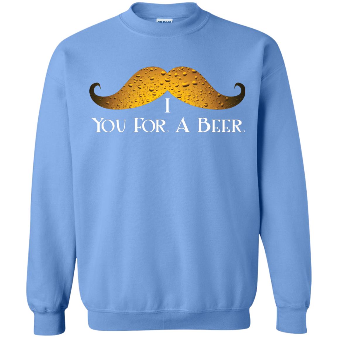 I Mustache You For A Beer Saint Patrick_s Day Carolina Blue