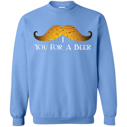 I Mustache You For A Beer Saint Patrick_s Day Carolina Blue