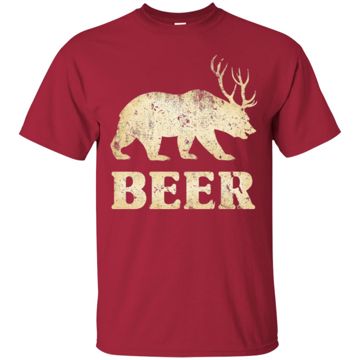 Beer T-shirt Vintage Bear Deer Cardinal