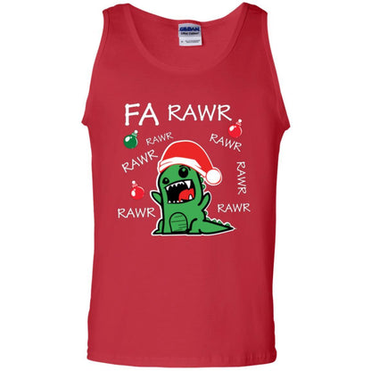 Christmas T-shirt Dinosaur Fa Rawr Red