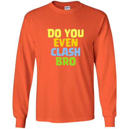 Royal Gamers T-shirt Do You Even Clash Bro Orange