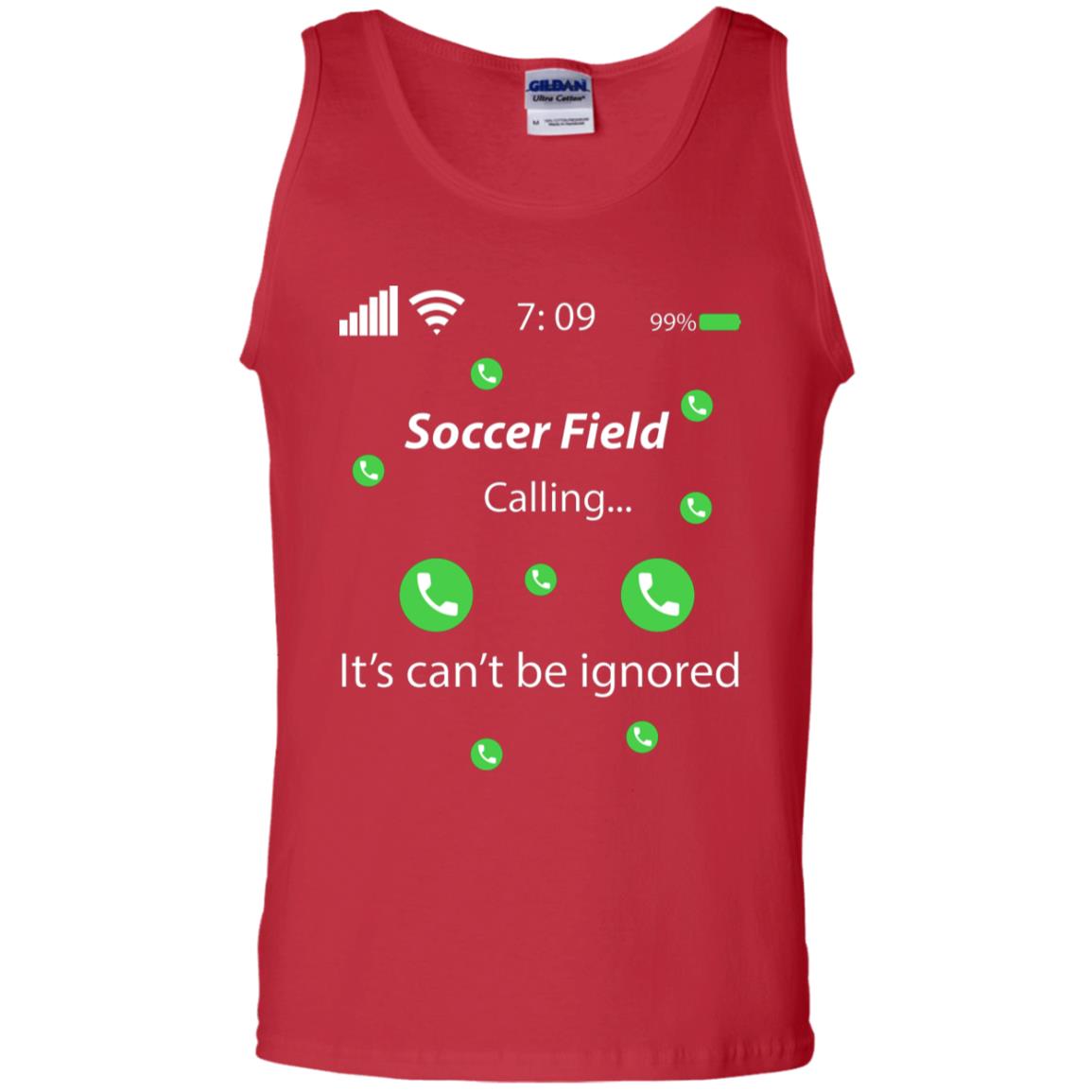 Soccer Field Is Calling It Can't Be Ignored Soccer Lovers Shirt Red