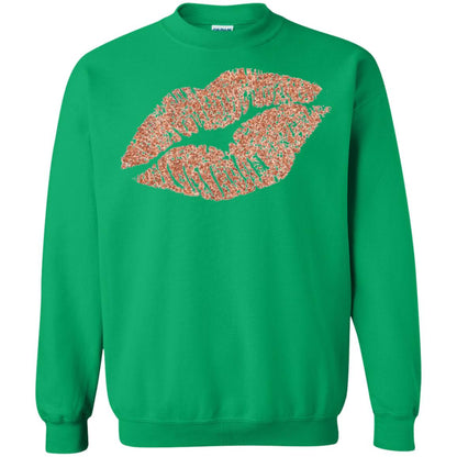 Rose Gold Lipstick Kiss Shirt Irish Green